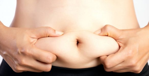 abdomen con grasa localizada