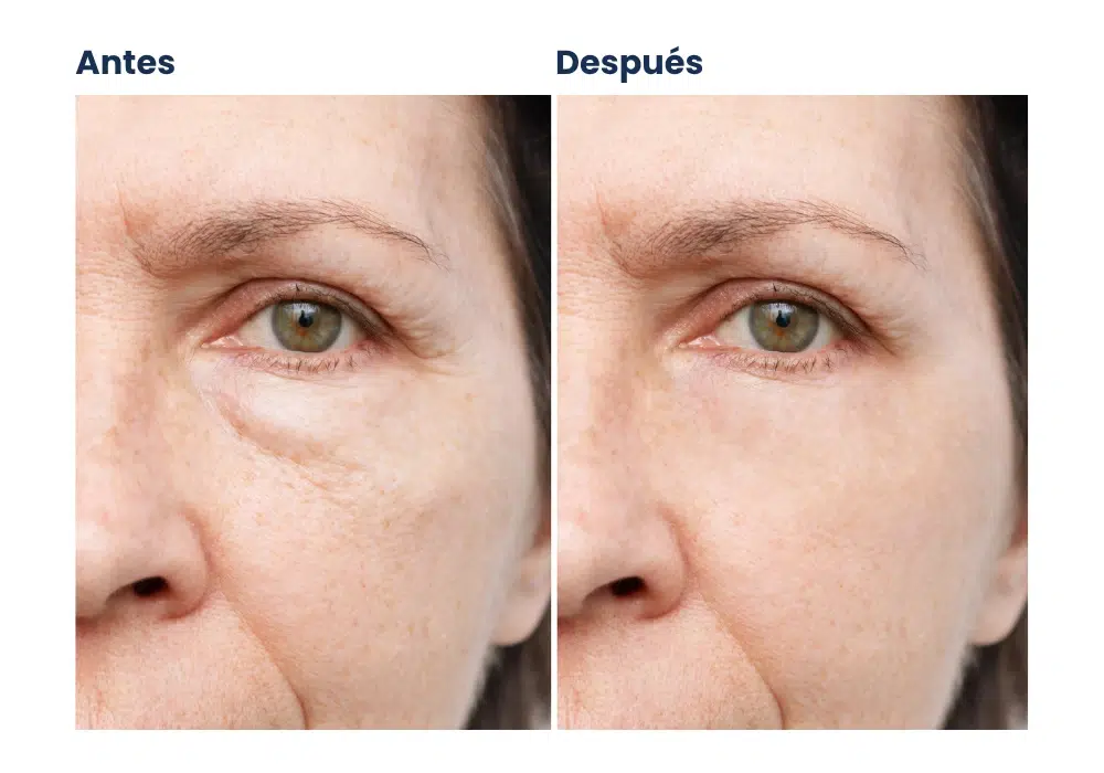 antes y despues blefaroplastia láser